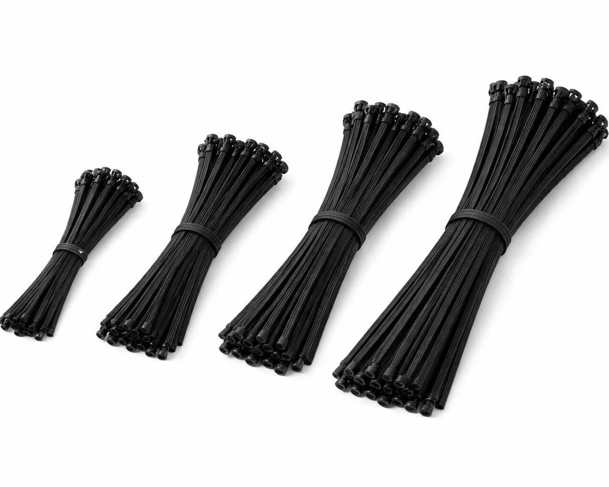 Cable Ties - 100 Pack - Multiple Sizes