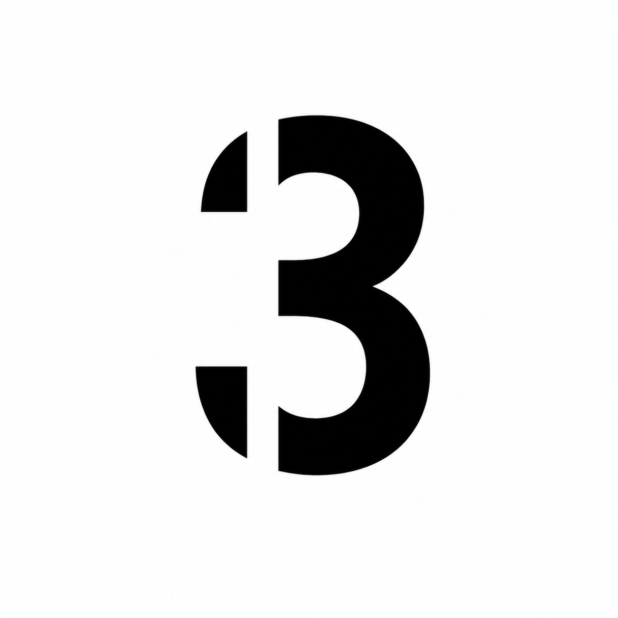 Individual Numbers Stencil
