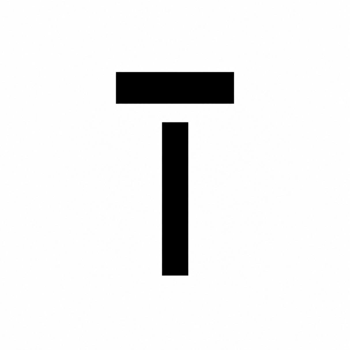 Individual Letters Stencil