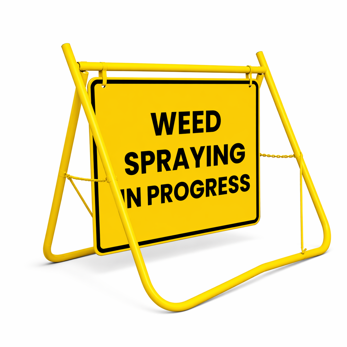 900 x 600mm Swing Stand & Sign - Weed Spraying In Progress