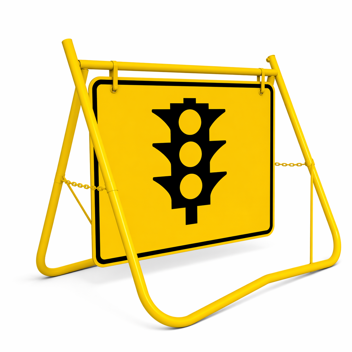 900 x 600mm Swing Stand & Sign - Traffic Lights
