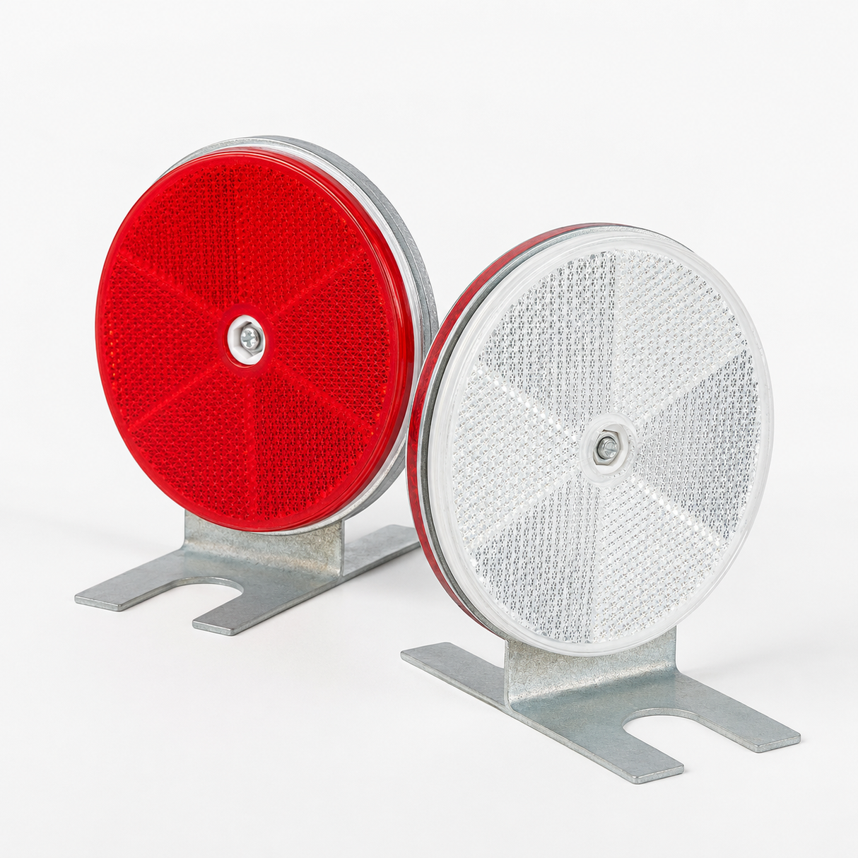 Red/White Guard Rail Reflectors