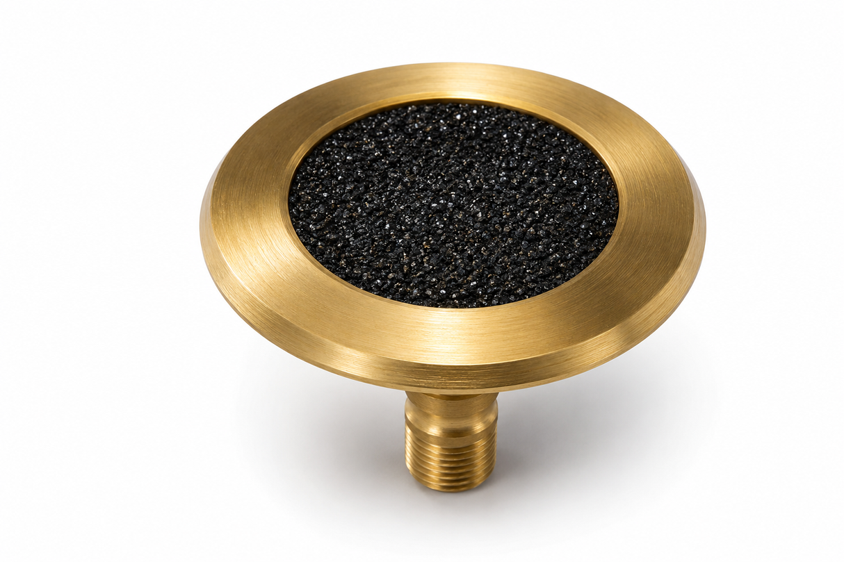 Tactile Indicator Stud - Brass/Black Carb