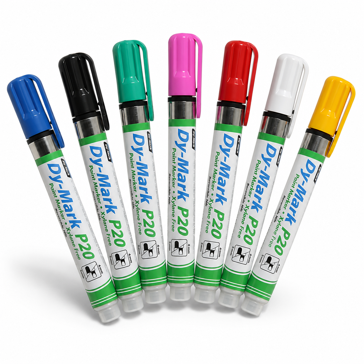 Paint Marker P20 Reversible Bullet/Chisel Tip - 12 Pack