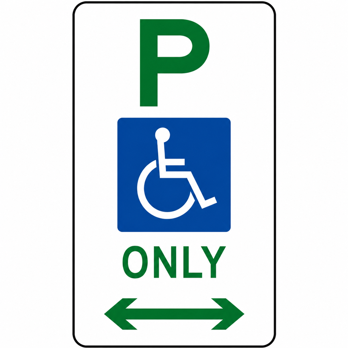 Disabled Parking Sign - 225x450mm | R5-10