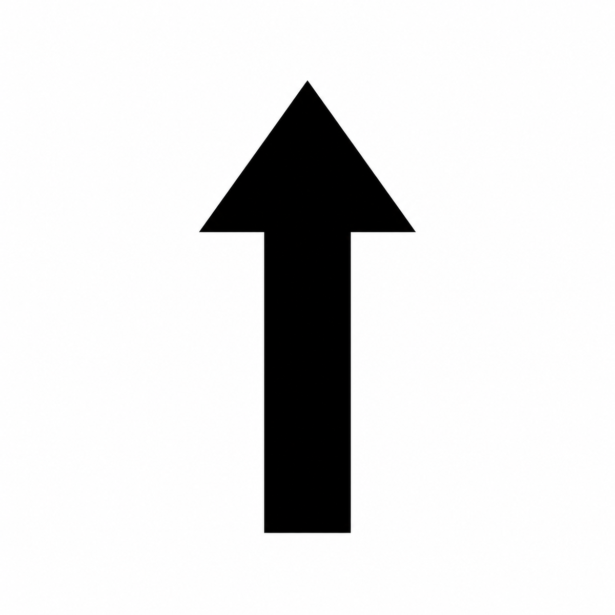 Straight Arrow Stencil