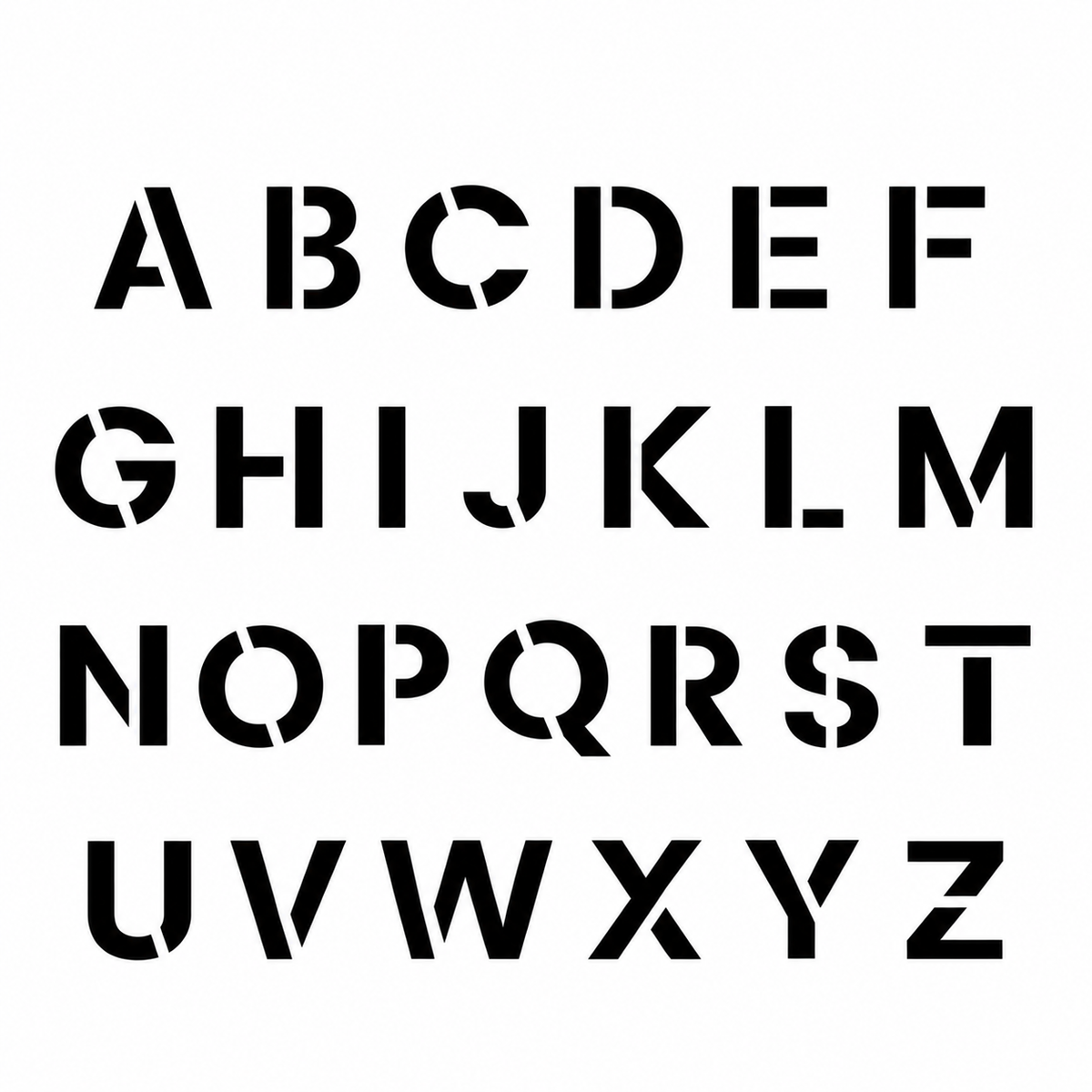 Line Marking Stencil A-Z Set