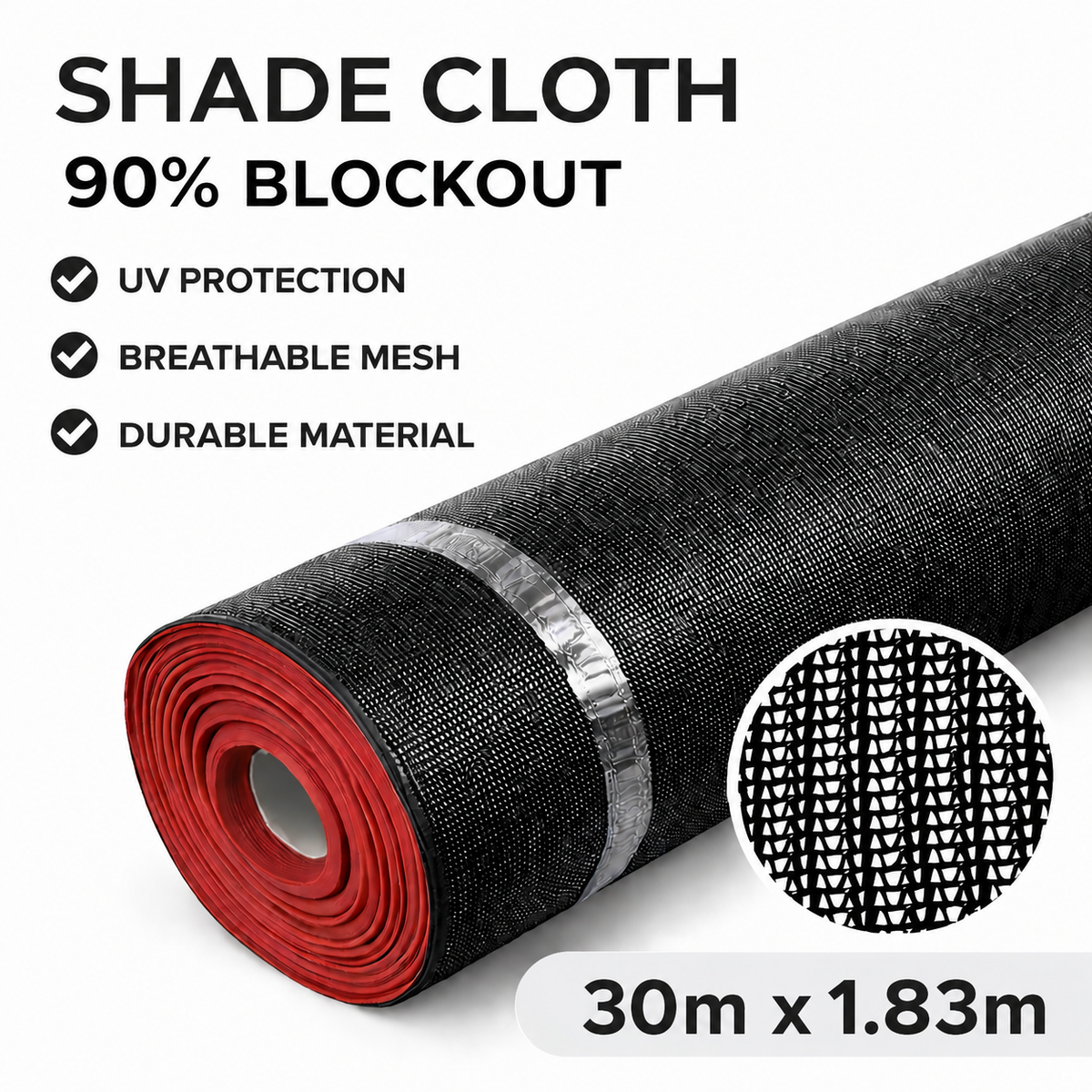 Shade Cloth - 90% Blockout 30m x 1.83m