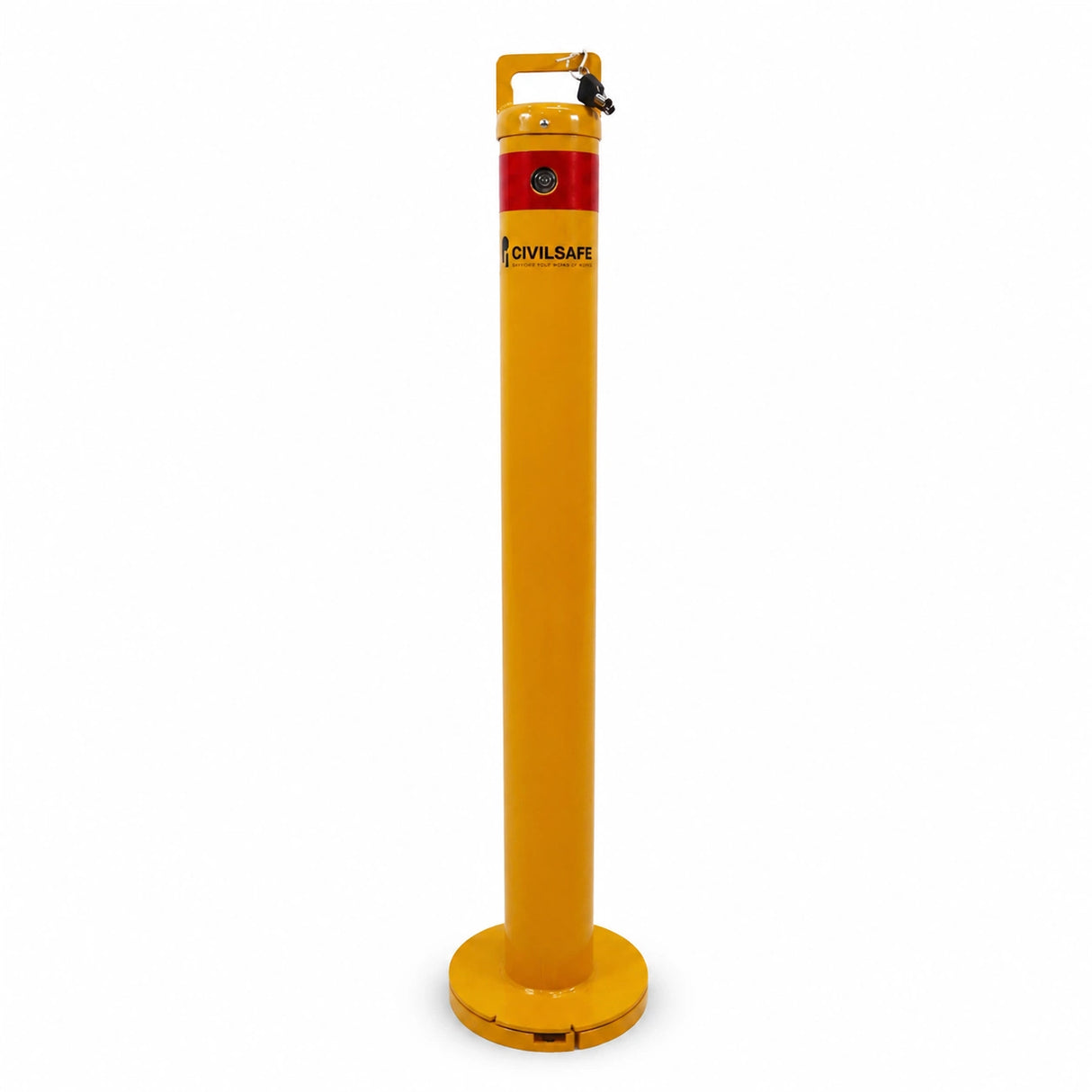 90mm Key Lock Economy Removable Surface Mount Bollard