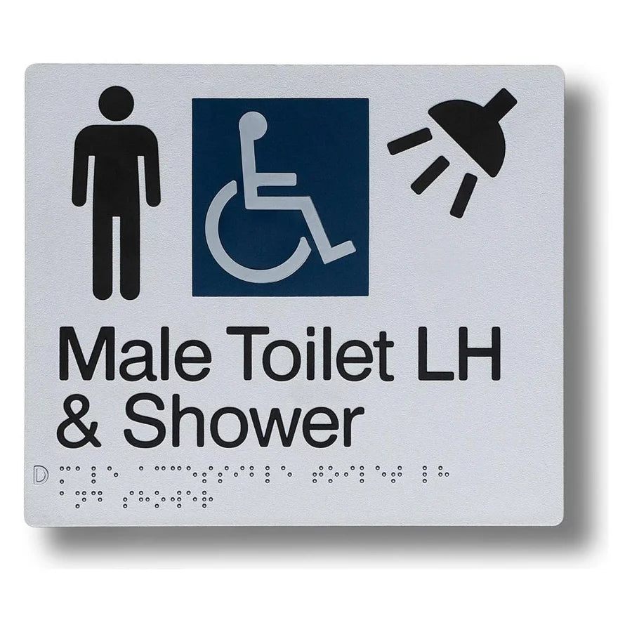Male Toilet & Shower (Accessible) Sign