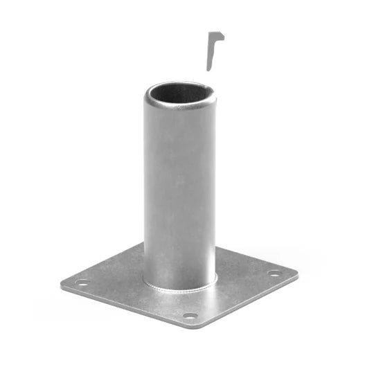 Surface Mount Pole Base Plate Incl. Wedge