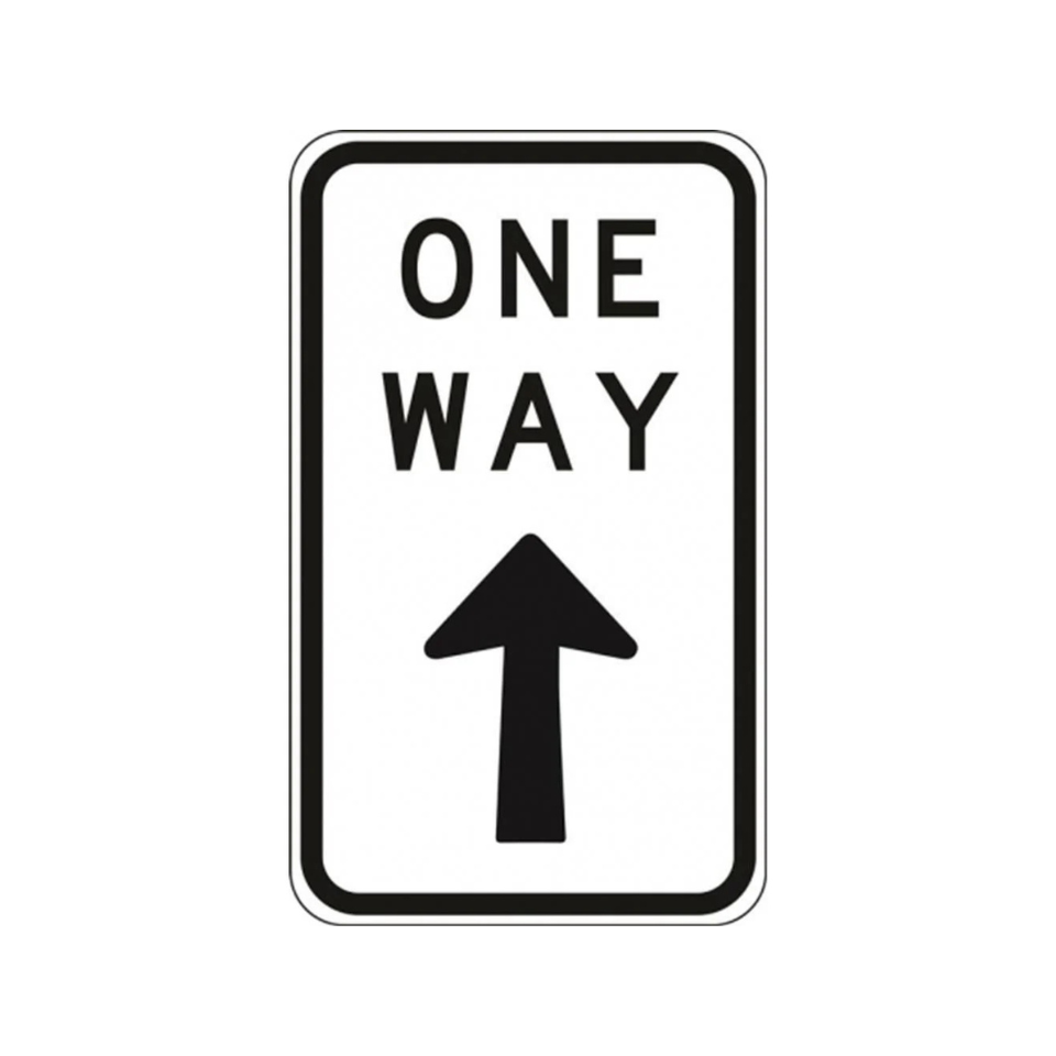 One Way Only Sign - R2-17A