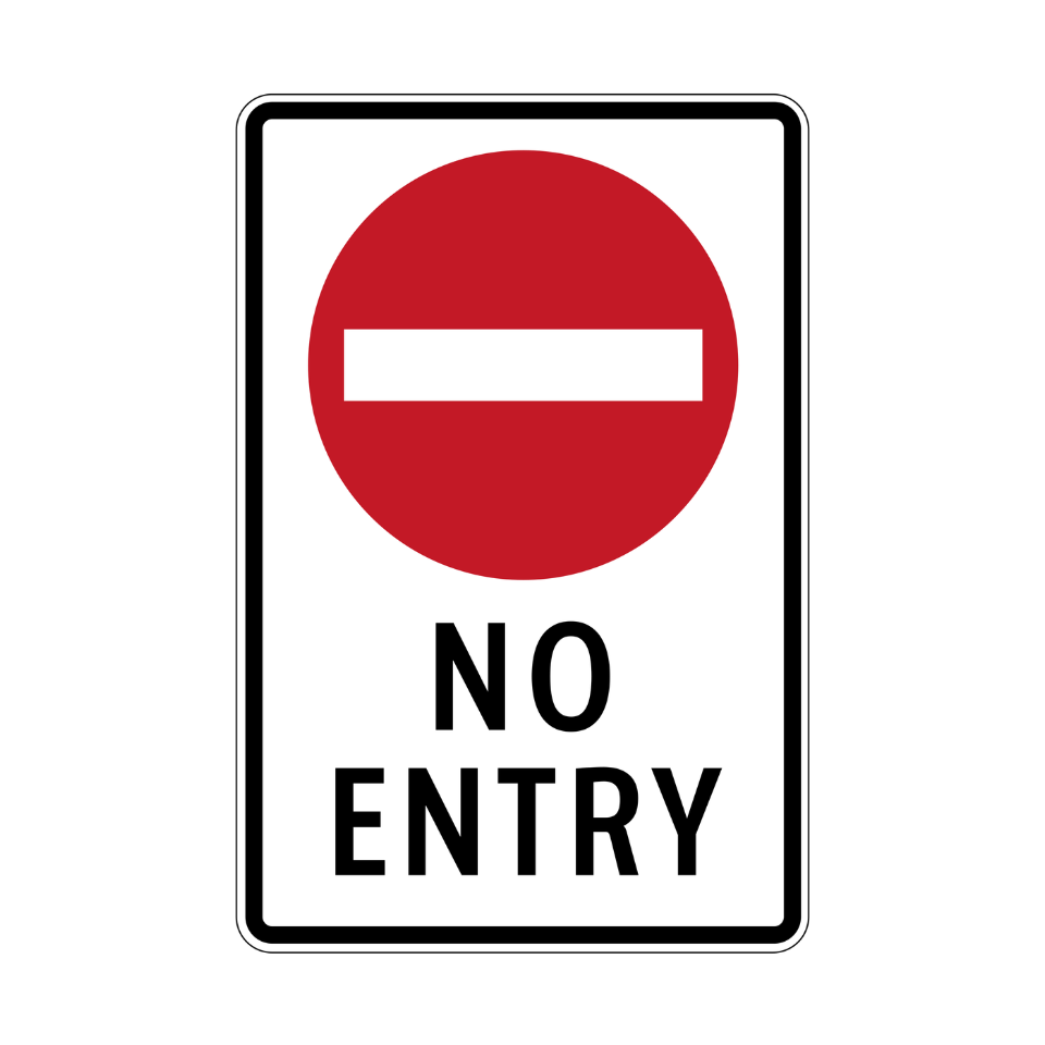 No Entry Sign - 450x450mm