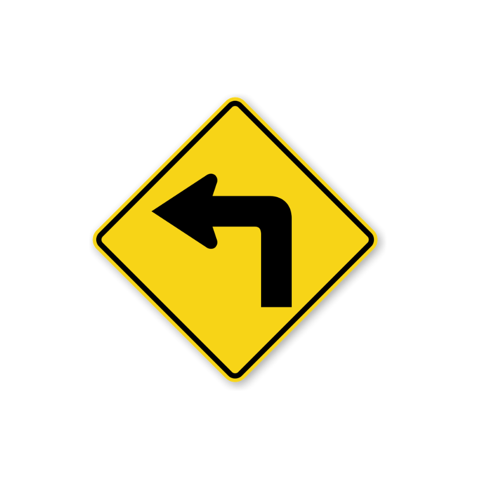Left Turn Sign