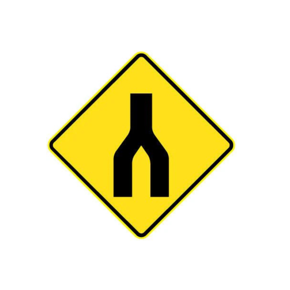 End Divided Road (Symbolic)