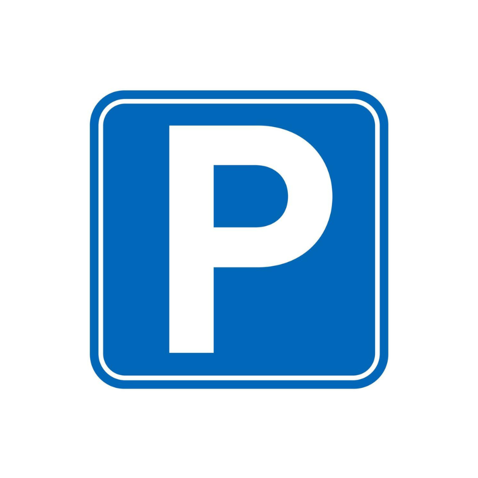 Blue Parking Sign - 600x600mm