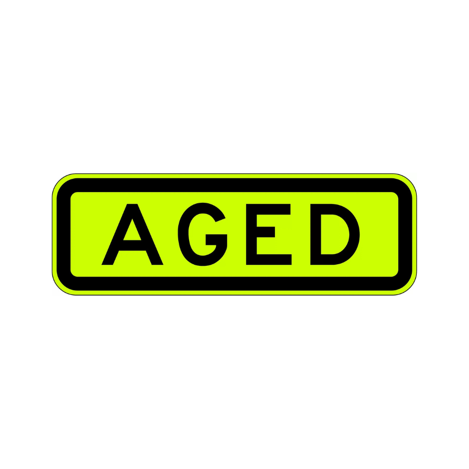 Aged Sign - 600x200mm
