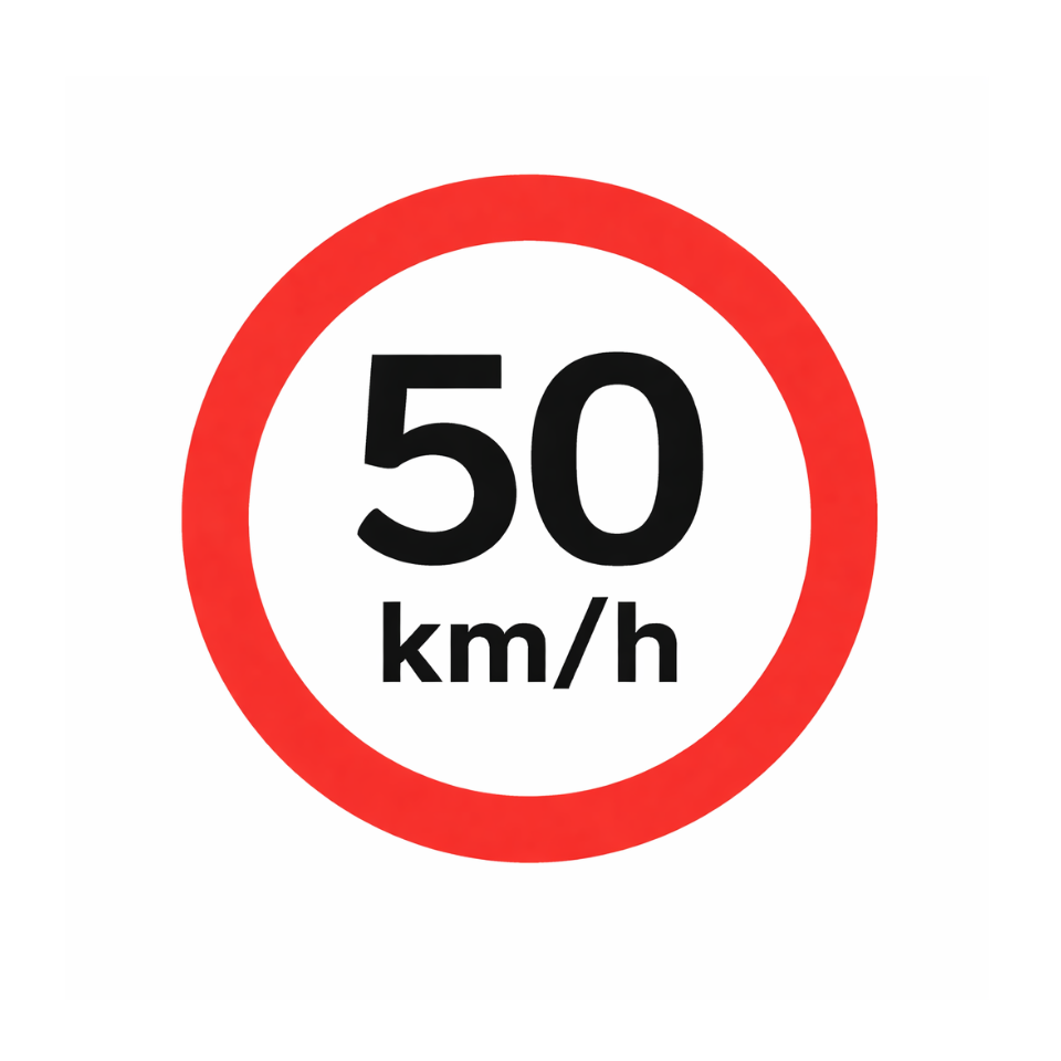 50km Speed Sign