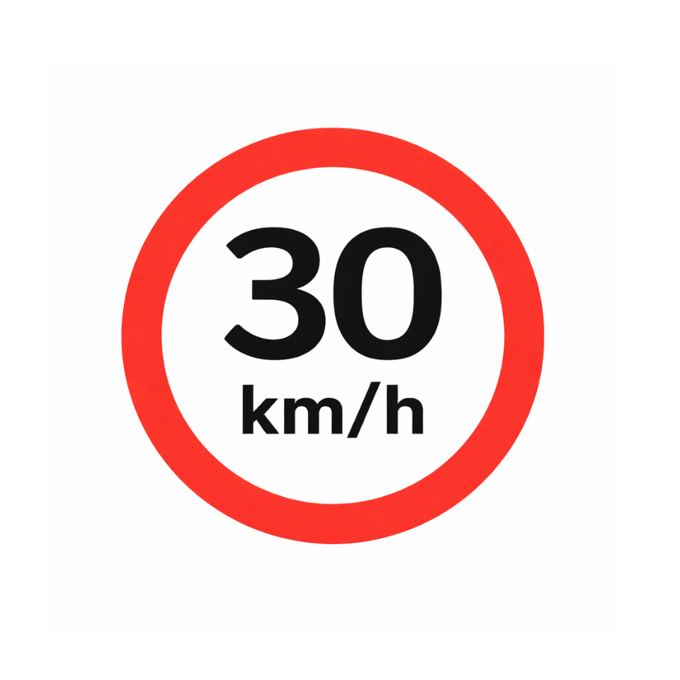 30km Speed Sign