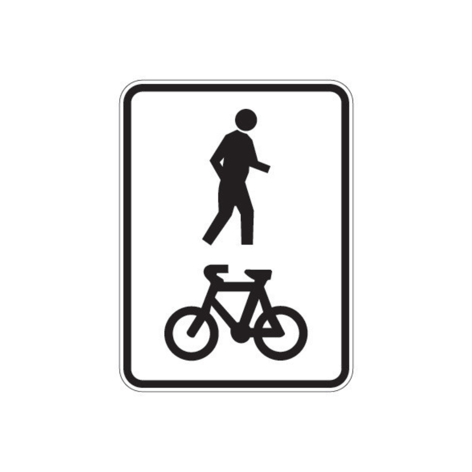 Shared Footway / Path - 300x400mm