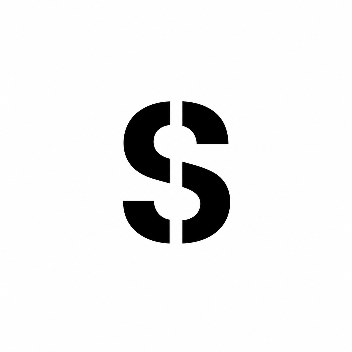 Individual Letters Stencil