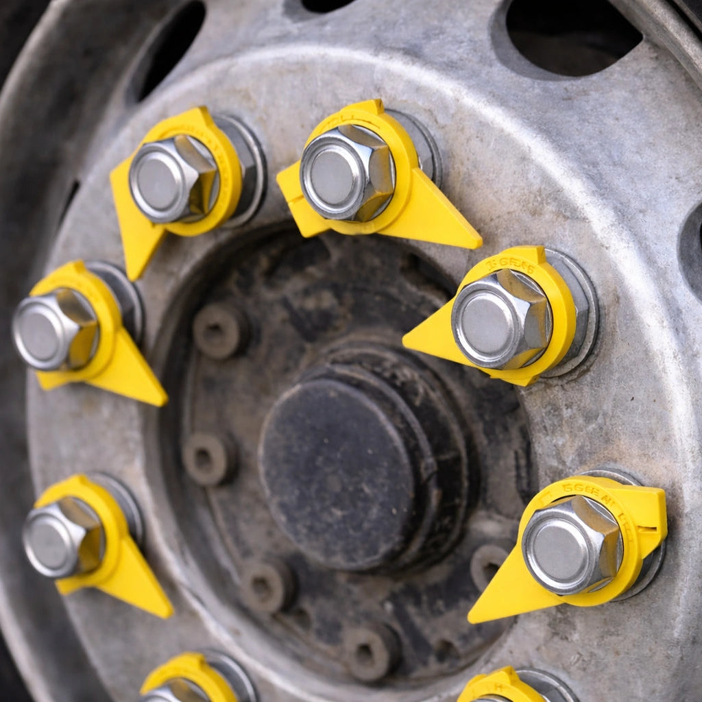 Yellow Wheel Nut Safety Indicator - Various Sizes