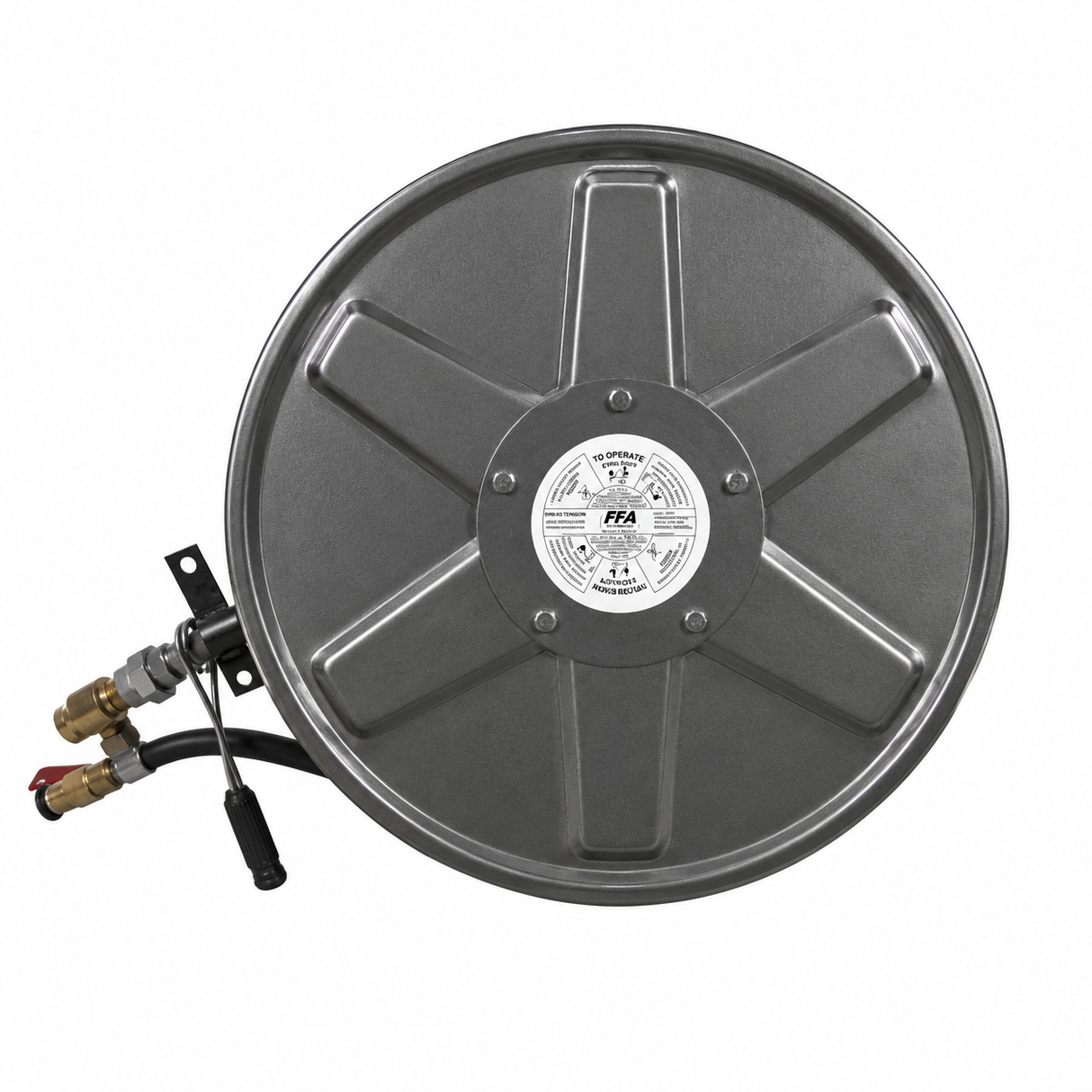 475mm x 283mm x 555mm | Stainless Steel Fire Hose Reel Hose