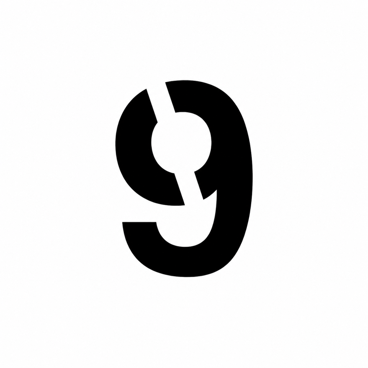 Individual Numbers Stencil