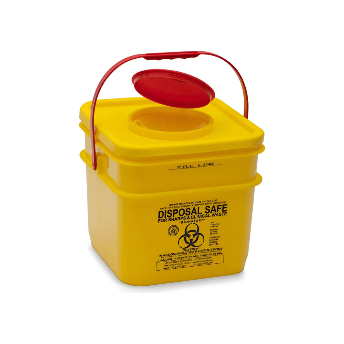 Sharp Container Yellow - Multiple Sizes