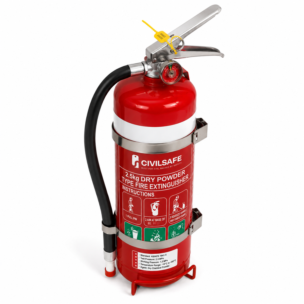 2.5KG ABE Dry Chemical Powder Extinguisher With Vehicle Bracket