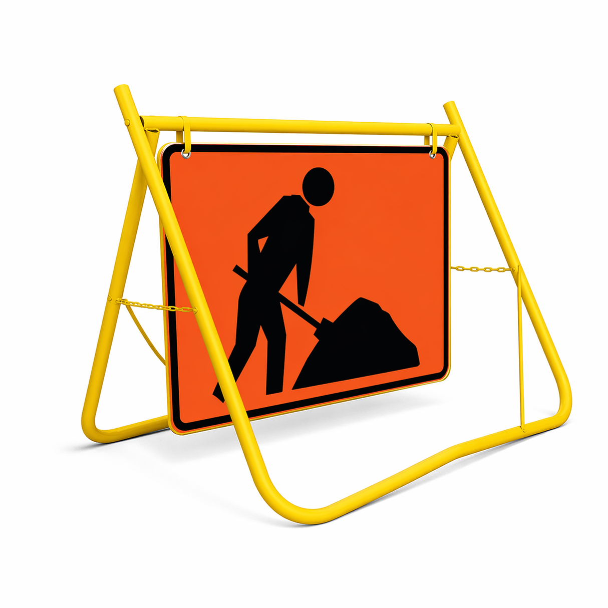 900 x 600mm Swing Stand & Sign - Worker Symbol