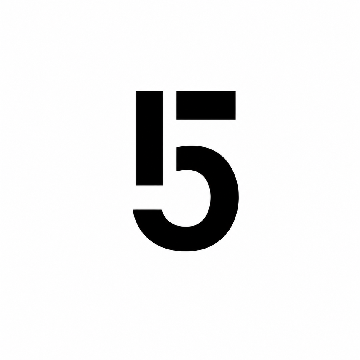 Individual Numbers Stencil
