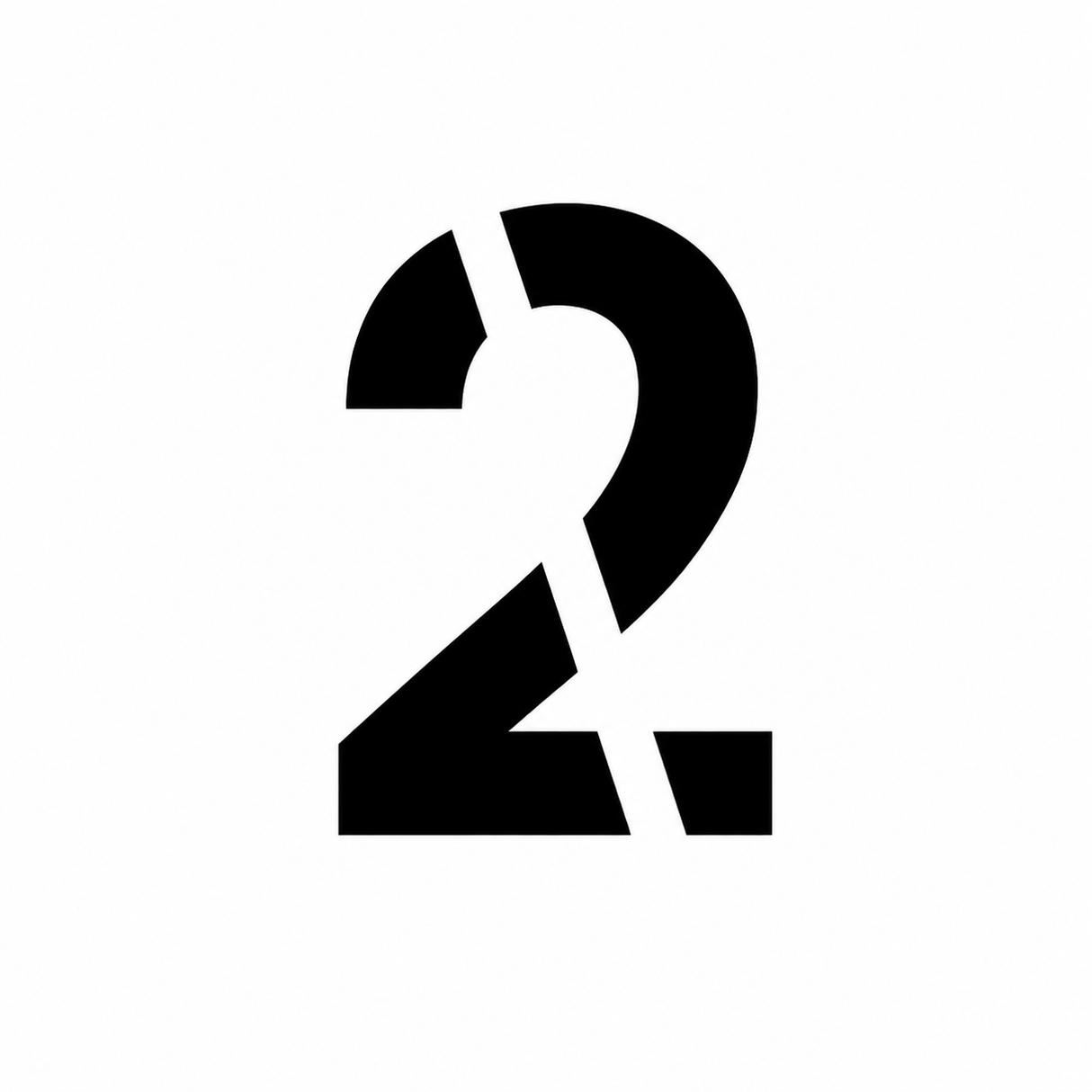 Individual Numbers Stencil