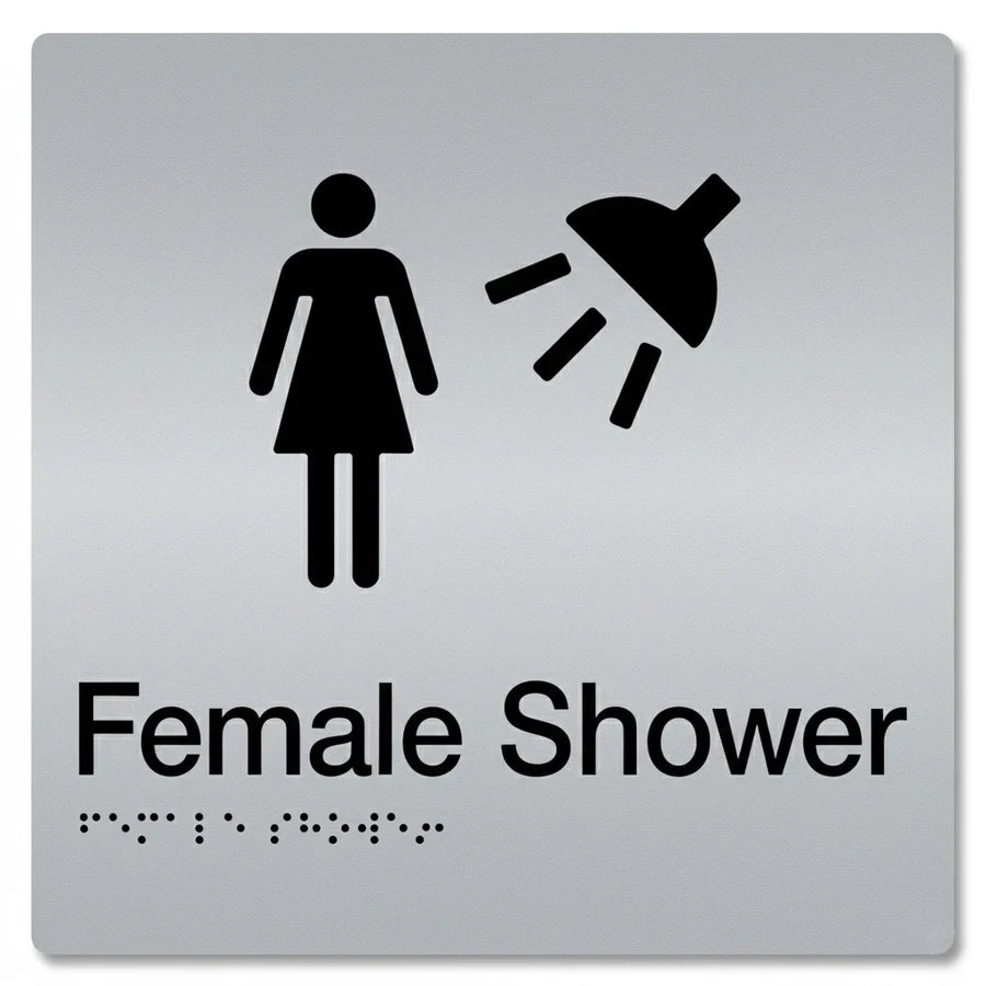 Braille Sign - Female Shower