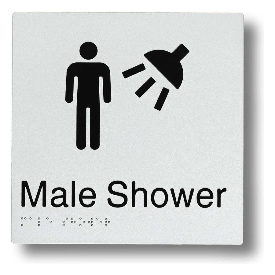 Braille Sign - Male Shower
