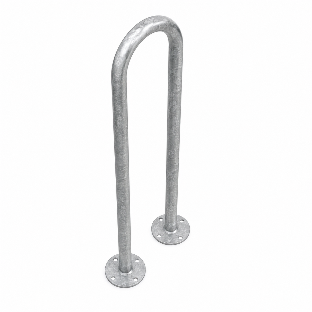 Galvanised Bike Rack - Surface Mount - Narrow Hoop