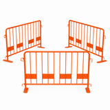 25m Pack of 2.2m Orange Crowd Control Barriers