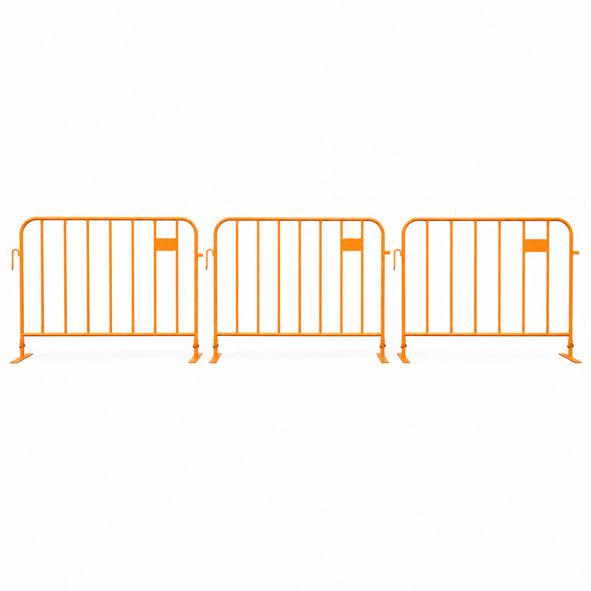 50m Pack of 2.2m Orange Crowd Control Barriers