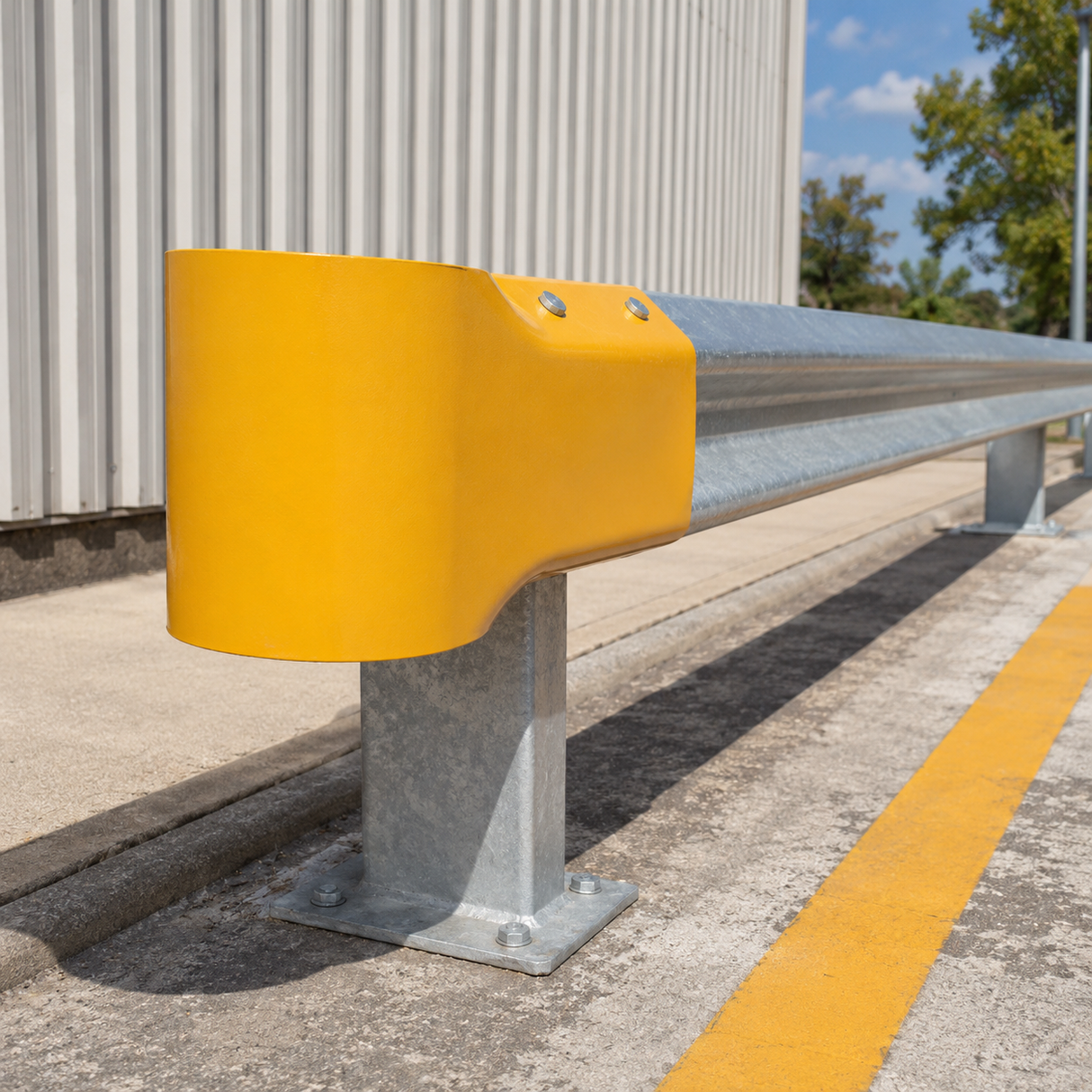 Guard Rail - Bullnose End