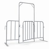 Crowd Control Barrier Gate - Including Gate Spring and 2 feet and 2 PTO Pins