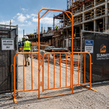 Crowd Control Barrier Gate - Including Gate Spring and 2 feet and 2 PTO Pins