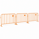 Orange Crowd Control Barrier 2.2m x 1.1m (+2 Pins & Feet)
