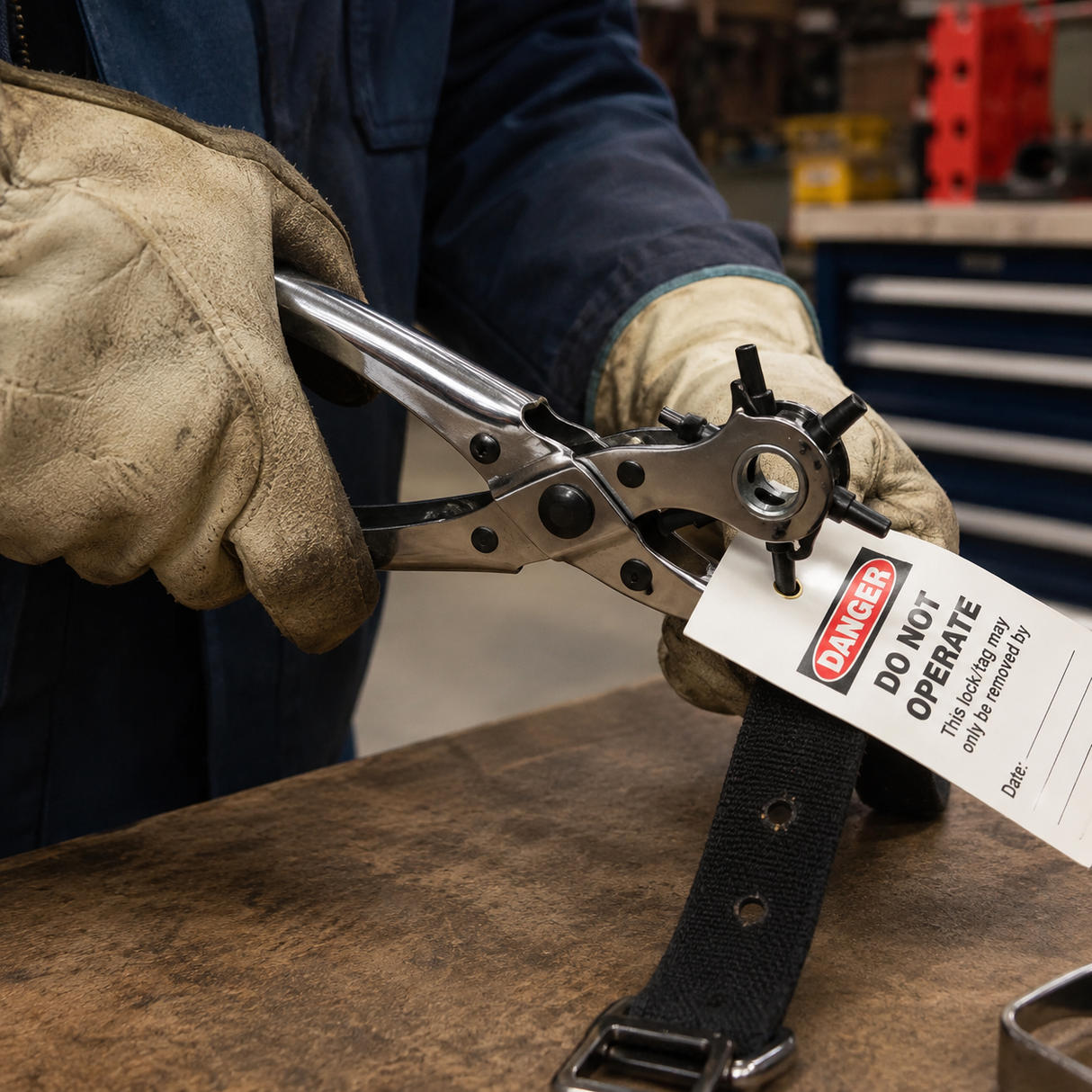 Maintenance Tag Punch - Numbered 1 to 5
