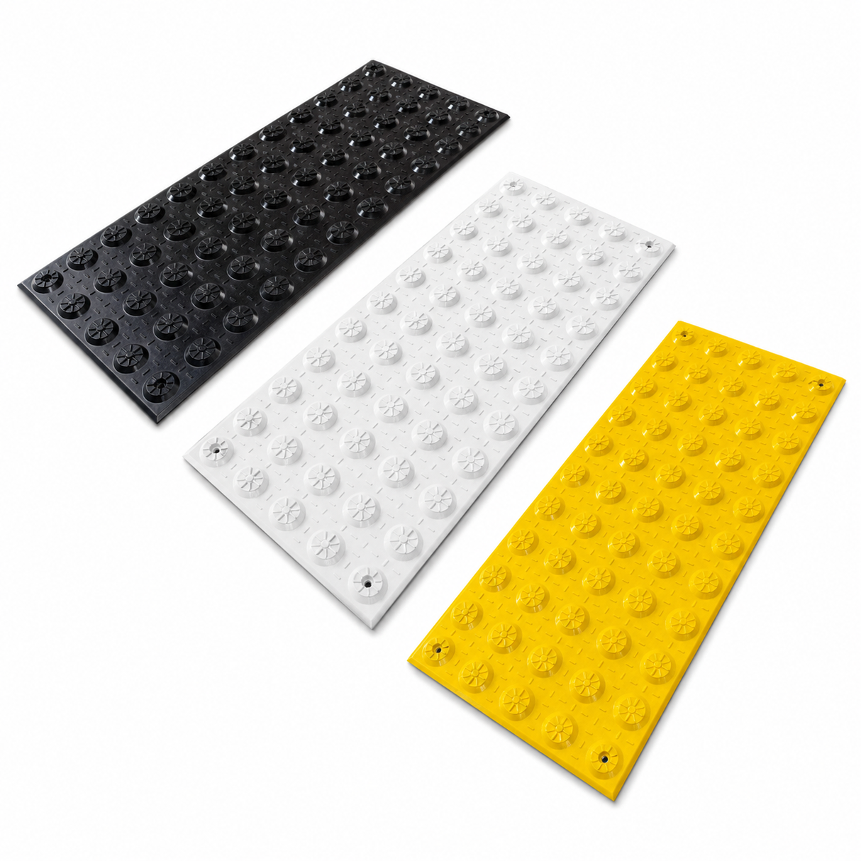 300 x 600mm Tactile Indicator Plate - Hazard - Fibreglass