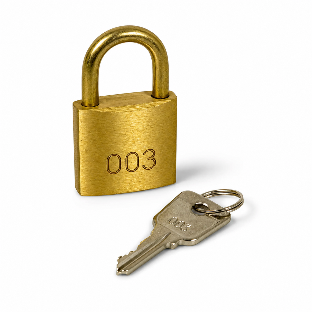 Padlock & Key - Shackle 25mm (32 x 29 x 13mm)