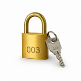 Padlock & Key - Shackle 25mm (32 x 29 x 13mm)