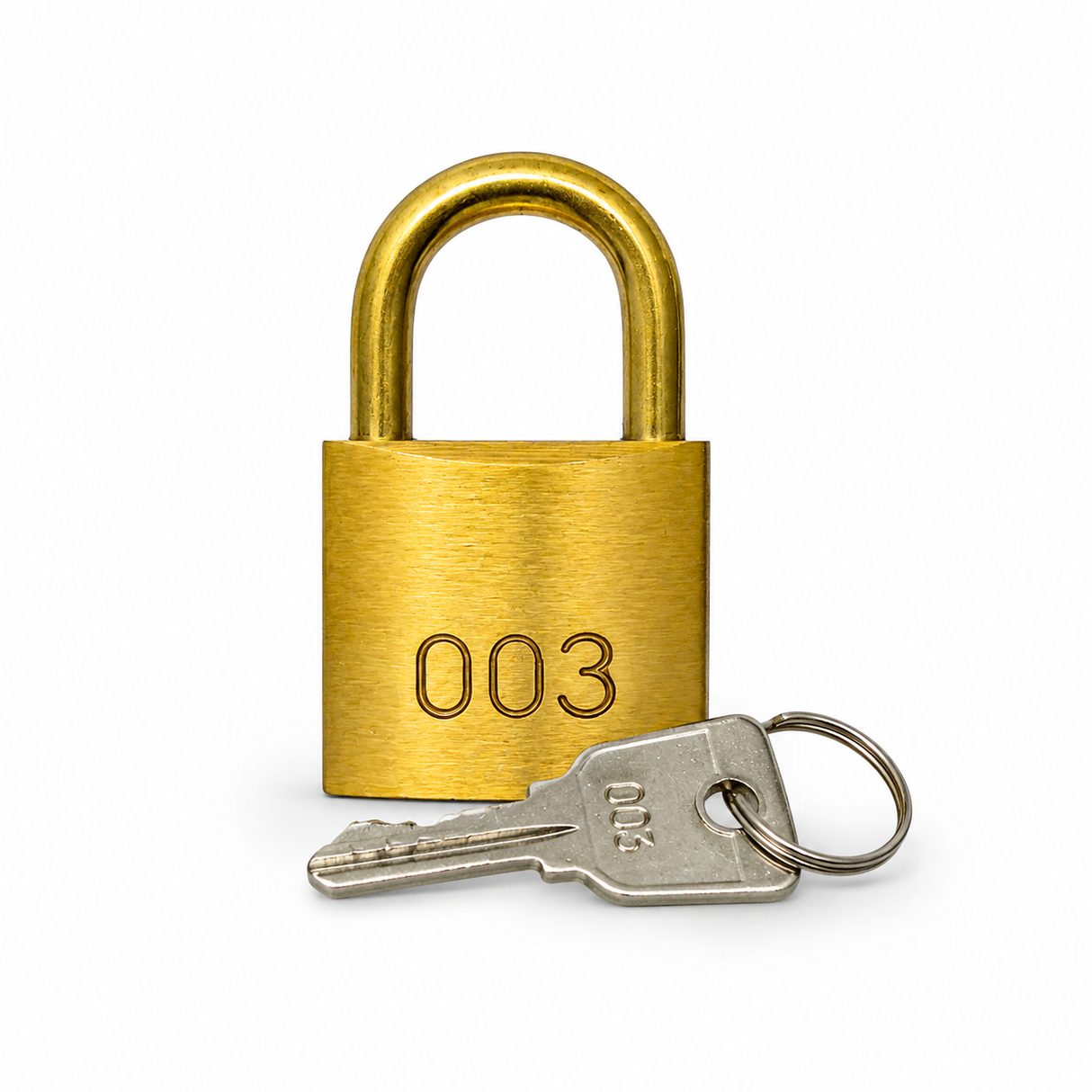 Padlock & Key - Shackle 25mm (32 x 29 x 13mm)