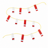 Red/White Reflector Line - 25m roll