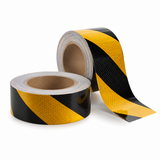 Yellow and Black Reflective Tape Class 2 - 45 Metre Roll