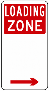 Loading Zone Sign